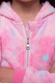 Combinaison pyjama licorne enfant pastel à capuche avec corne et crinière — vue 2