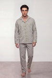 Pyjama Coton Pois Vert Homme