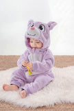 Pyjama grenouillère bébé tout doux à capuche avec oreilles — vue 2