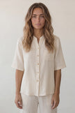 Pyjama Coton Écru Femme