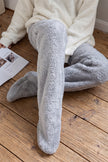 Chaussettes ultra chaudes grises à doublure épaisse, très chaudes pour les pieds les plus frileux