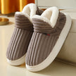 Chaussons boots anthracite montants, style sobre et chaleur enveloppante pour l'hiver à la maison