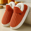 Chaussons boots orange montants, couleur chaude lumineuse et confort enveloppant pour l'hiver