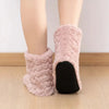Chaussons bottillon montants qui enveloppent la cheville, chauds et douillets pour l'hiver