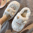 Chaussons mouton en laine bouclée beige, doux et chauds, adorables pour cocooner en hiver