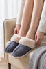 Chaussons mules gris à enfiler, sobres et pratiques, confort passe-partout pour tous les jours