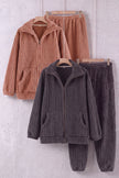 Ensemble corda couple, ensemble assorti homme et femme (coordonné femme et homme) doux et chaud pour cocooner à deux en hiver