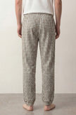 Pantalon pyjama homme vichy à carreaux, vue de dos