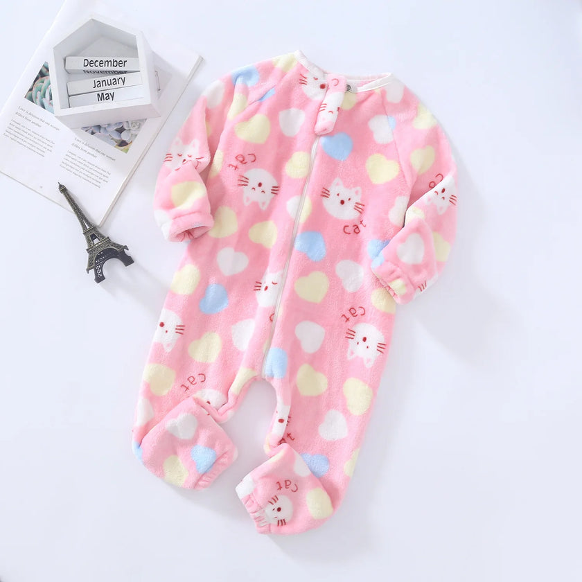Pyjama bébé jaune, combinaison à ouverture devant à motif nuages et pieds intégrés, vue 12