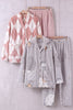 Pyjama couple carreaux, ensemble assorti homme et femme (rose et gris) doux et chaud pour cocooner à deux en hiver