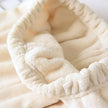 Pyjama couple hiver, ensemble assorti homme et femme (blanc cassé et marron) doux et chaud pour cocooner à deux en hiver