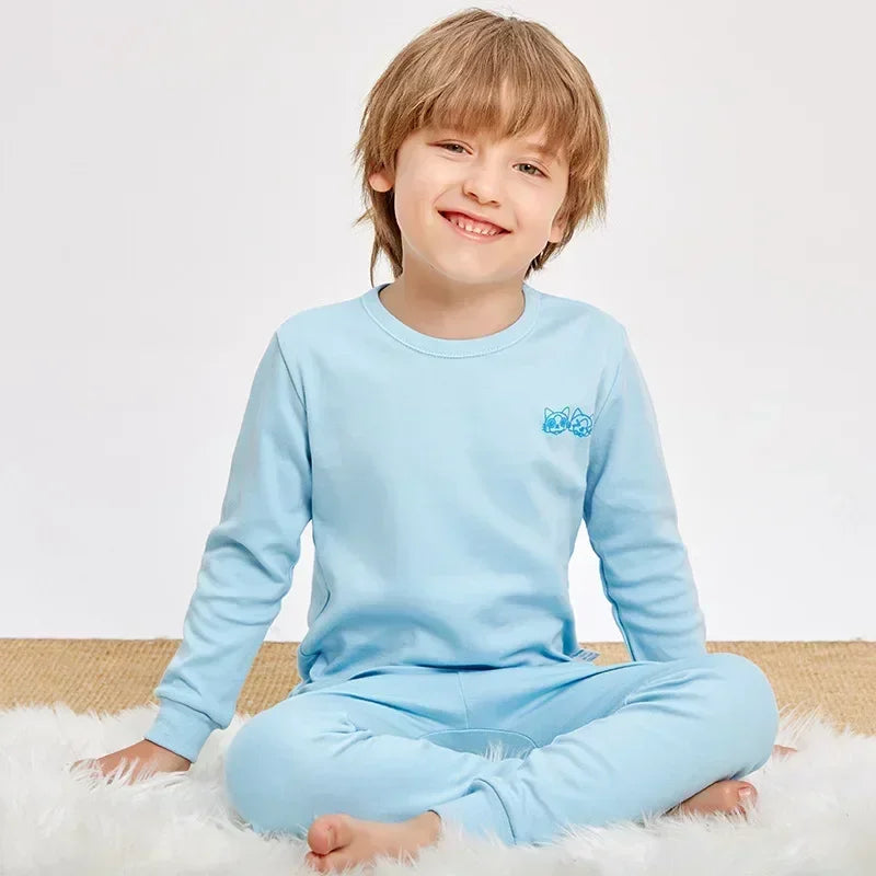 Pyjama fusée garçon gris clair, haut à manches longues à motif fusées et espace et pantalon assorti, vue 5