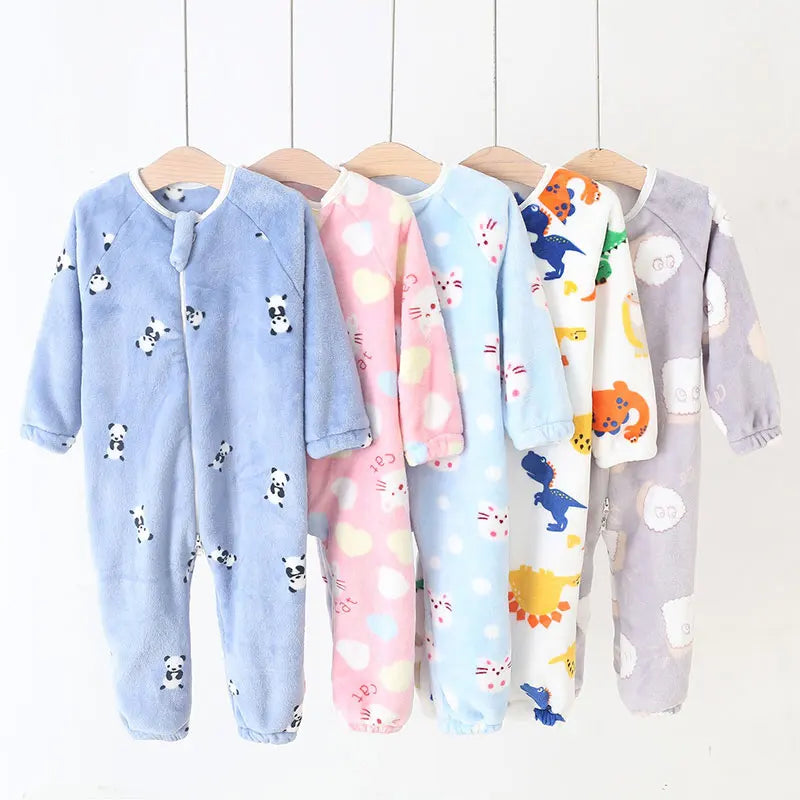 Pyjama bébé lapin bleu ciel, combinaison zippée à capuche oreilles de lapin et pieds intégrés, vue 3