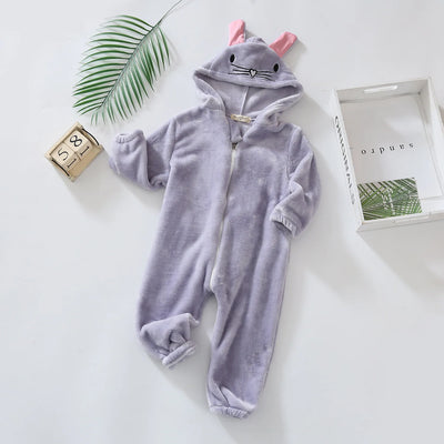 Pyjama Lapin Gris Bébé