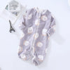 Pyjama bébé gris, combinaison zippée à motif oursons et pieds intégrés