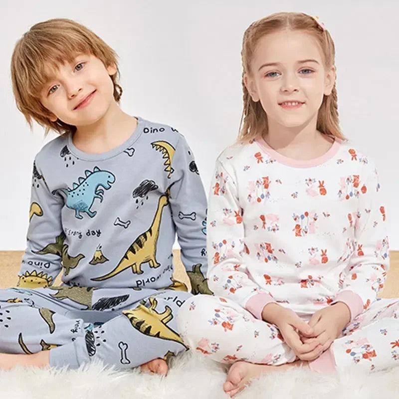 Pyjama montgolfière garçon bleu, haut à manches longues à motif montgolfière épaules contrastées et pantalon assorti, vue 7