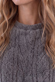 Pyjama pilou pilou gris pour femme, ensemble deux pièces ultra doux et chaud pour l'hiver cocooning