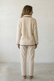 Pyjama polaire écru femme, vue de dos