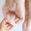 Robe de chambre damier femme rose, vue de dos